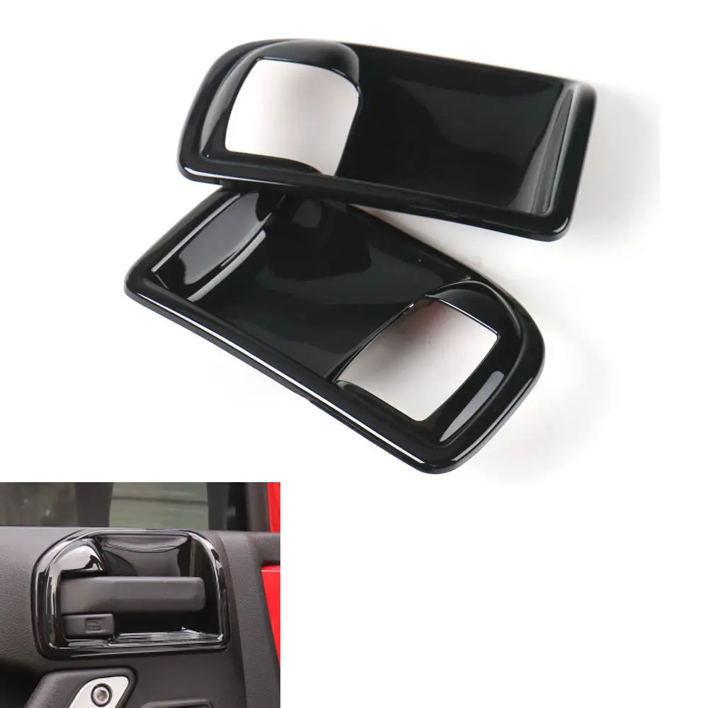 Car-styling Interior Door Handle Bowl Cover Trim Chrome ABS Sticker For Jeep Wrangler Rubicon JK 2011-16 2 Doors Car Accessories |