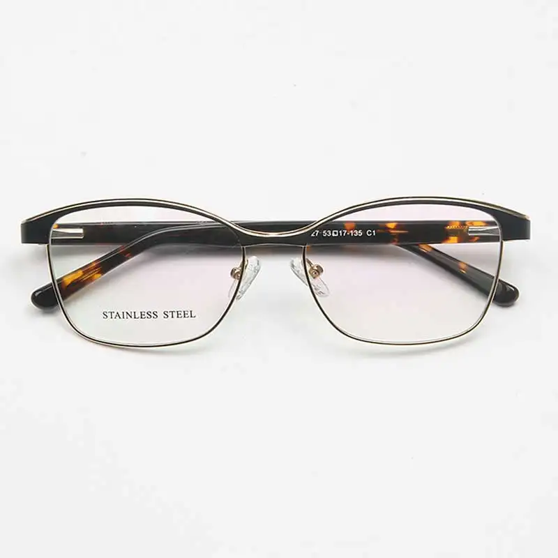 

YOUTOP Men's Stainless Steel High Quality full-rim Eyeglasses Fashion Optical Male Eyewear Prescription Glasses Frame S6827