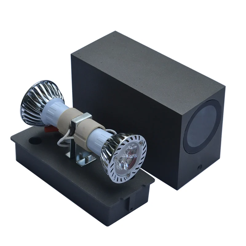 Наружный настенный светильник 10 шт./лот 6 Вт водонепроницаемый IP54 алюминиевый для