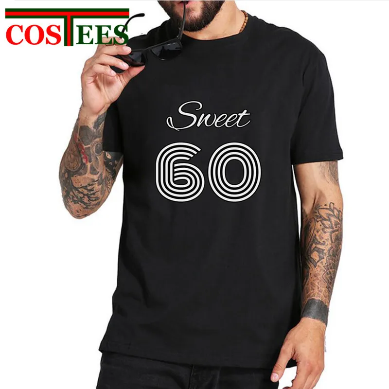 2018 винтажная Vestido Verano Милая 60 Футболка мужская лет футболка homme 60's брендовая