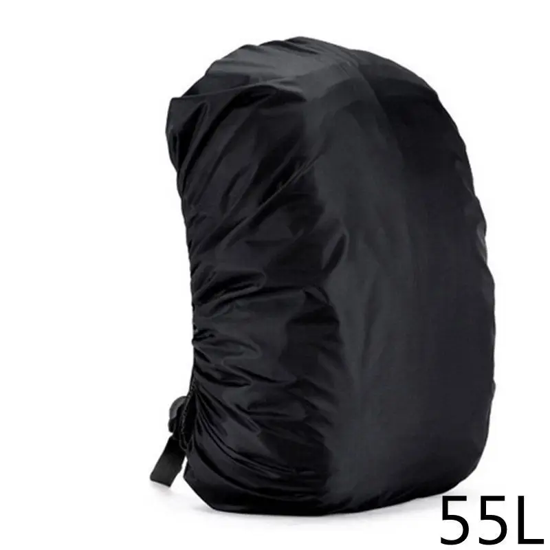 Black 35L-80L Открытый спортивный водонепроницаемый рюкзак Кемпинг Туризм Велоспорт пылезащитный дождевик портативный Противоугонный мешок дождевик синий черный - Цвет: Black