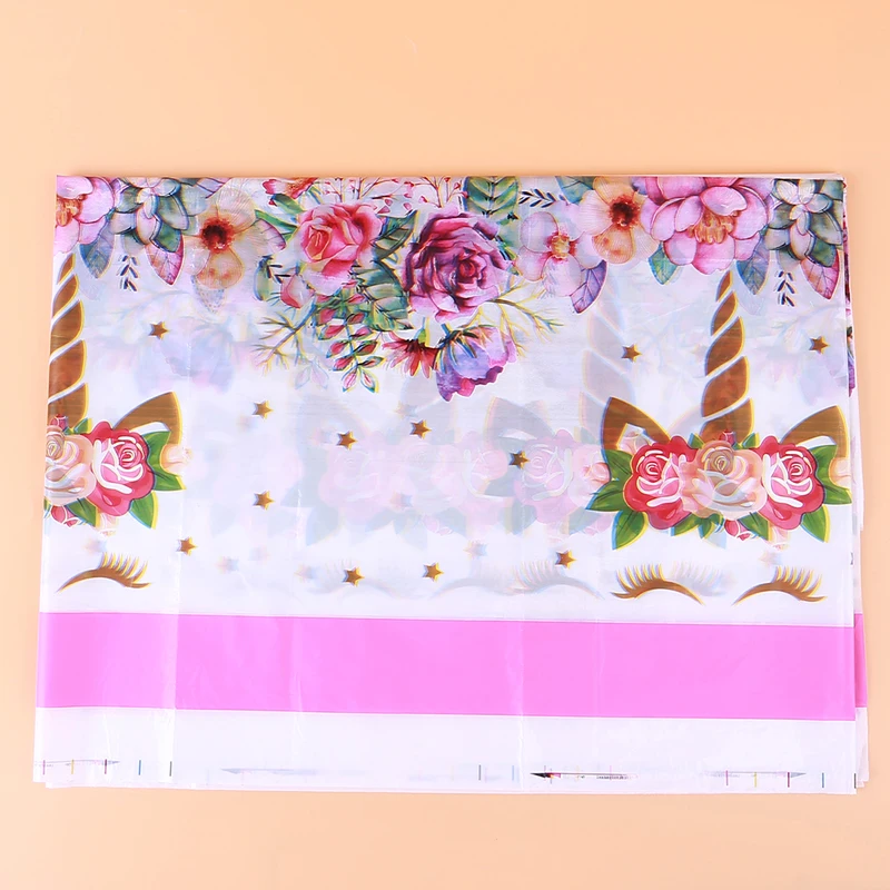 Скатерть на день рождения Единорог одноразовое свадебное украшение скатерти для