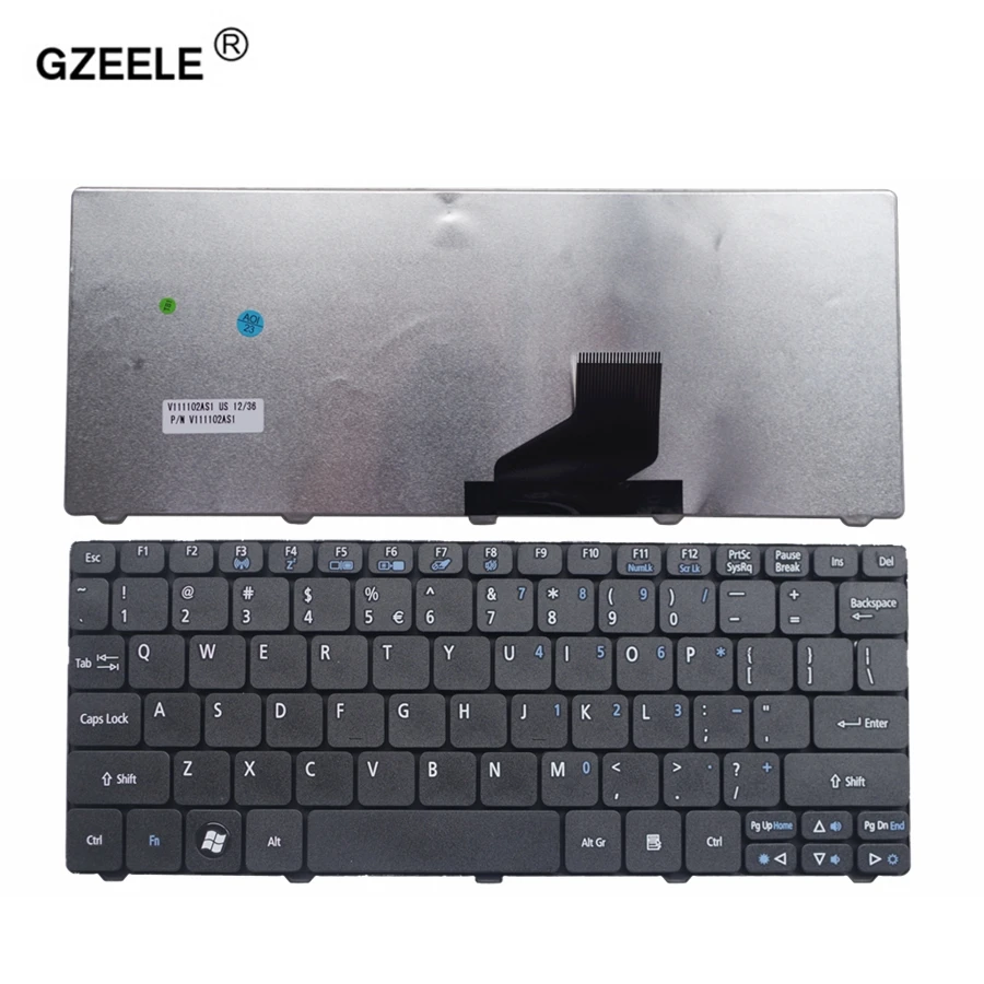 Клавиатура GZEELE для ноутбуков Acer Aspire One ZE6 ZE7 PAV70 PAV80 NAV50 350 eM350 NAV51 355 eM355 D255 AOD255 NAV70 POVE6