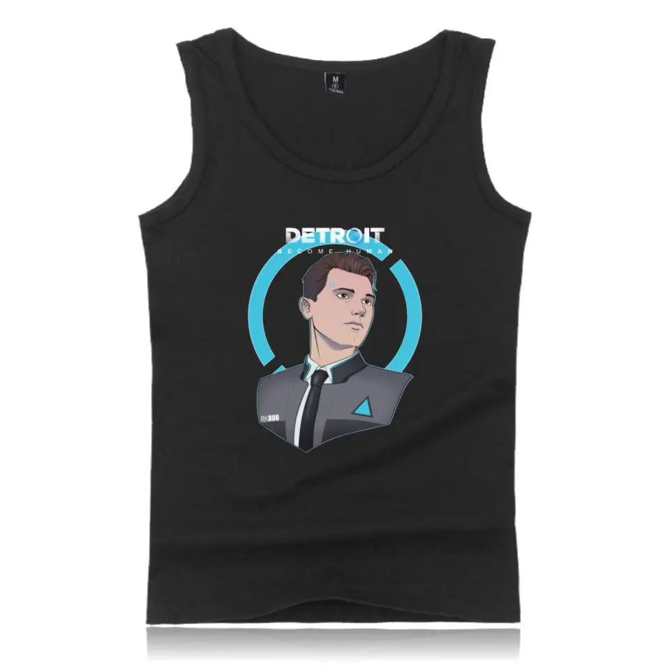 2018 New game detroit become human cosplay Sleeveless summer vest for adult man | Cosplay Costumes