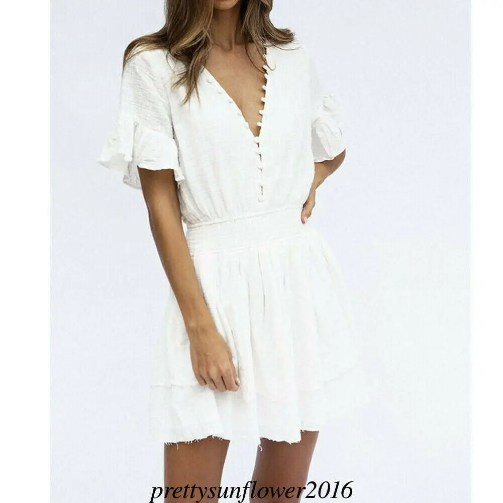 Новое Женское платье с глубоким v образным вырезом и кнопками в стиле пэчворк