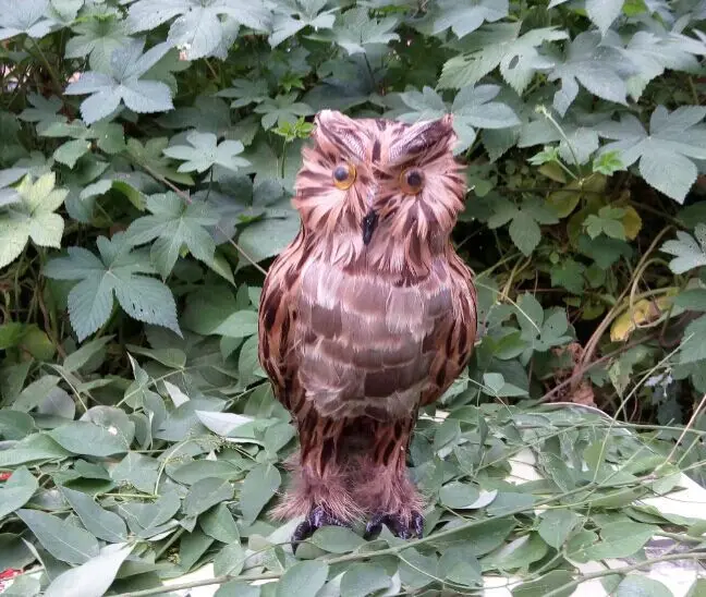 Искусственные животные Сова 28 см Фотография реквизит украшение дома | Дом и сад