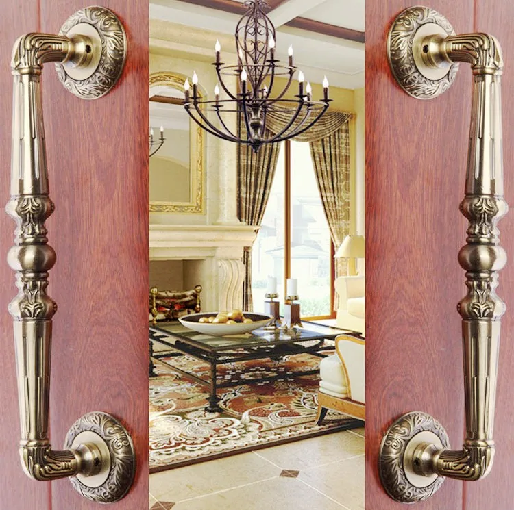 Классическая бронзовая ручка из цинкового сплава в европейском стиле наружные