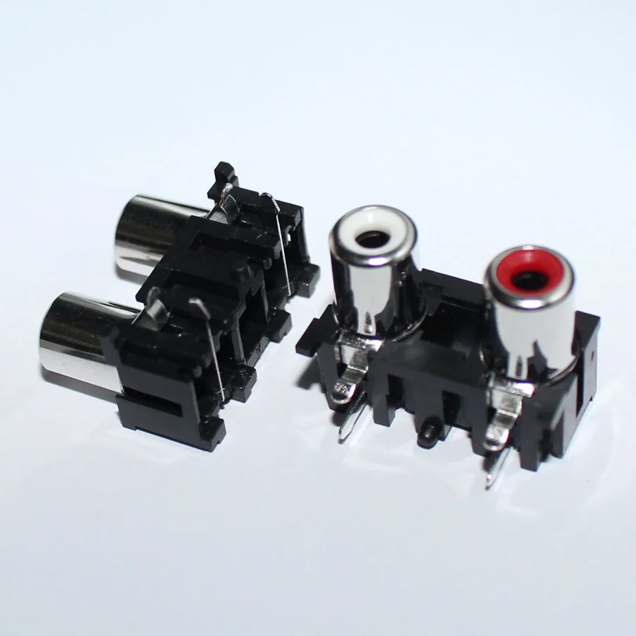 10 шт. 2 контактный разъем RCA для аудио и видео|plug socket connector|connector plugplug connector |