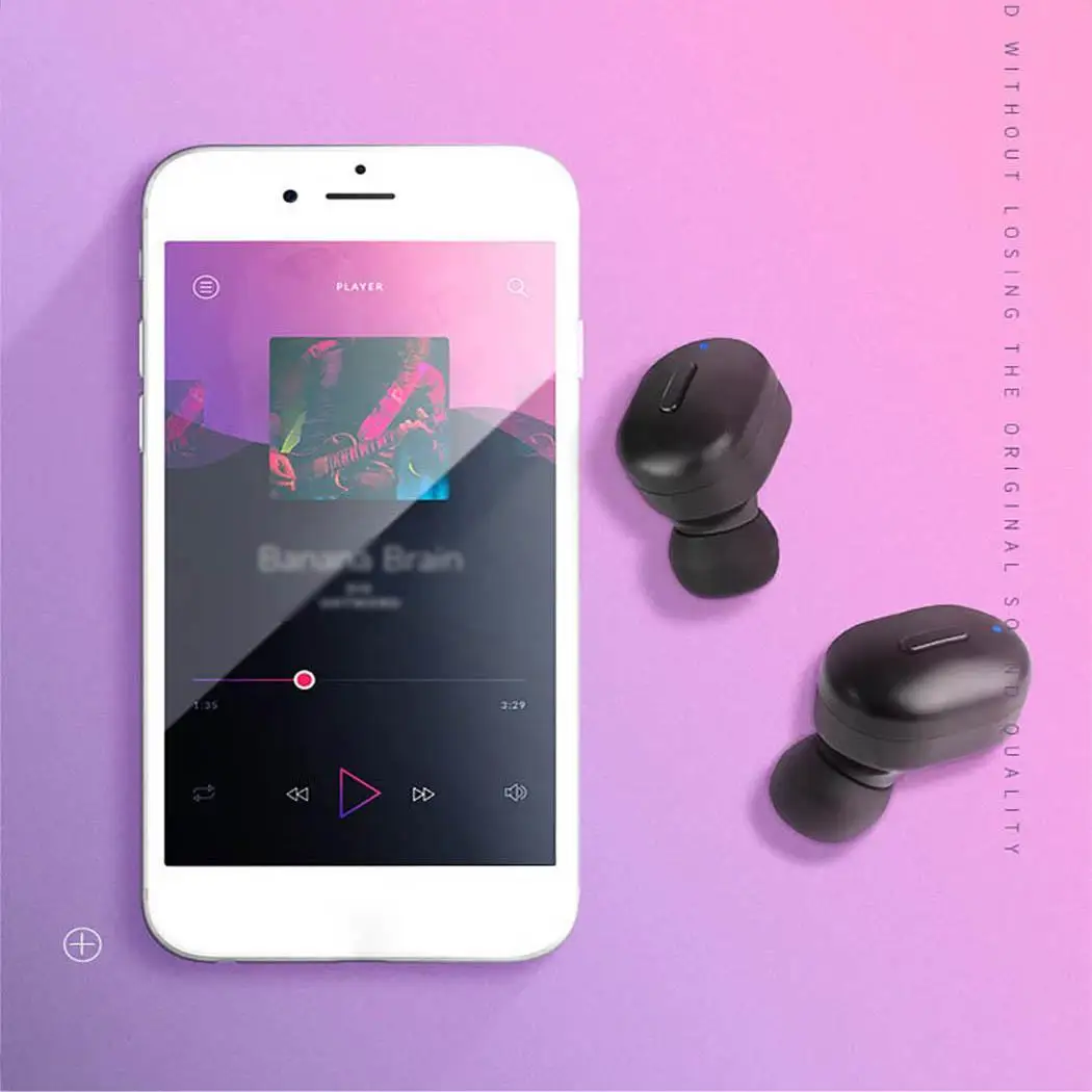 Беспроводная Bluetooth гарнитура Hifi стерео бас Внутриканальные наушники V.1.0A около 4 5