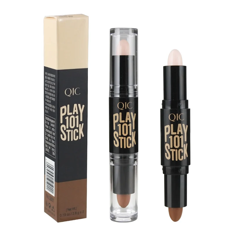 Портативный хайлайтер двухсторонний стойкий для осветления лица макияж