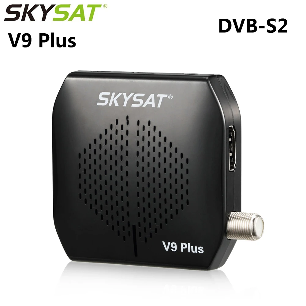 Skysat V9 Plus Мини Full HD цифровой спутниковый ресивер DVB S2 MPEG 4 AC3 поддержка Youtube Cccam Newcam