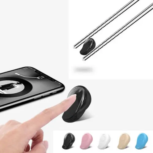 Мини Беспроводная Bluetooth гарнитура стерео водонепроницаемый наушник Универсальный Sprots один наушник в ухо HiFi микрофон