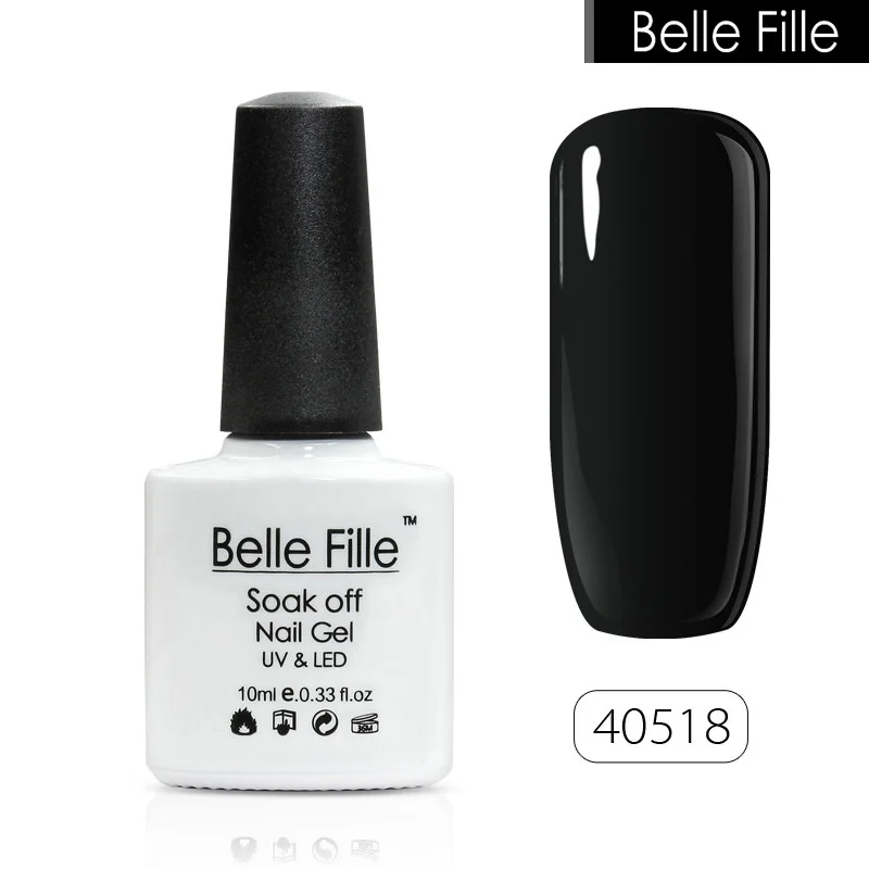 Belle Fille 10 мл УФ гель для ногтей лак новые яркие цвета Модный дизайн чистый Цвет