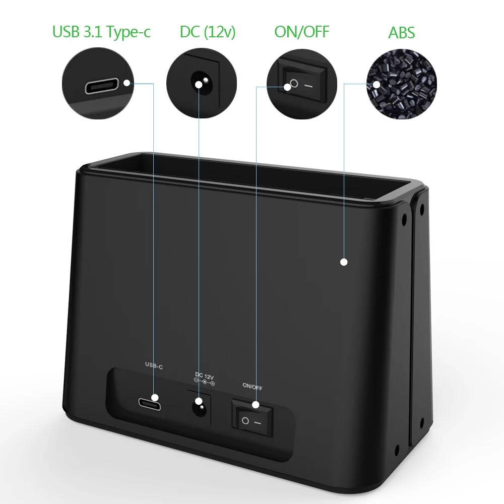 Wavlink Тип C для sata HDD корпус 2 5/3 5 USB 3 1 внешний жесткий диск с одним отсеком док