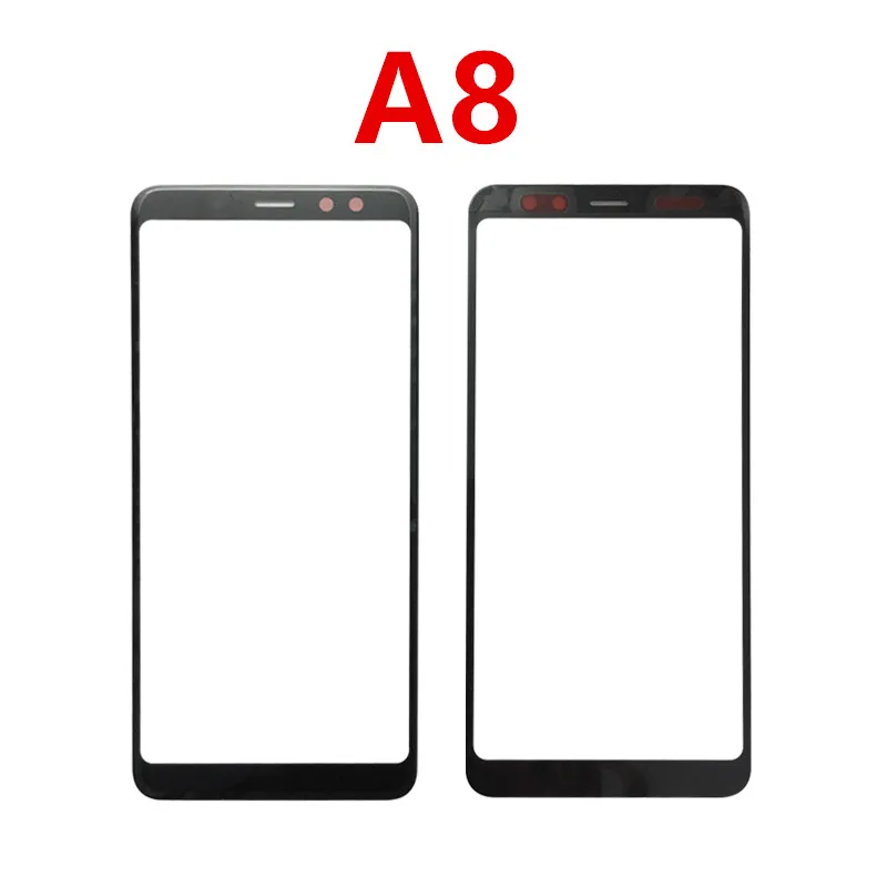 10 шт./лот для Samsung Galaxy A8/A8 Plus 2018 сенсорный экран внешнее стекло переднее ЖК-стекло