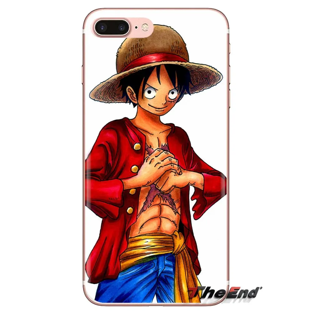 Цельнокроеные зеркальные мягкие чехлы из ТПУ с изображением обезьяны D Luffy ACE для