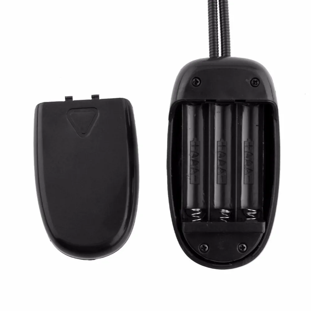 Гибкая Регулируемая Музыкальная подставка с двумя светодиодами для пианино и