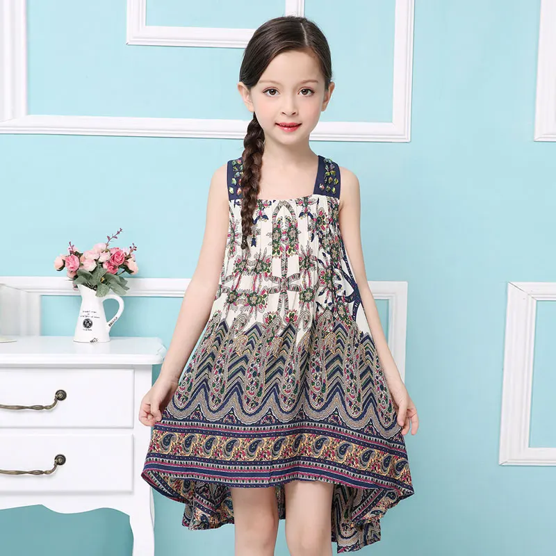 Детское летнее платье для девочек Новинка 2019 года брендовые Детские пляжные