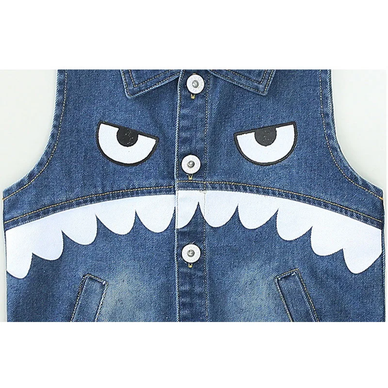 Жилет для девочек коллекция 2019 года весенние жилеты Джинсовая куртка детские