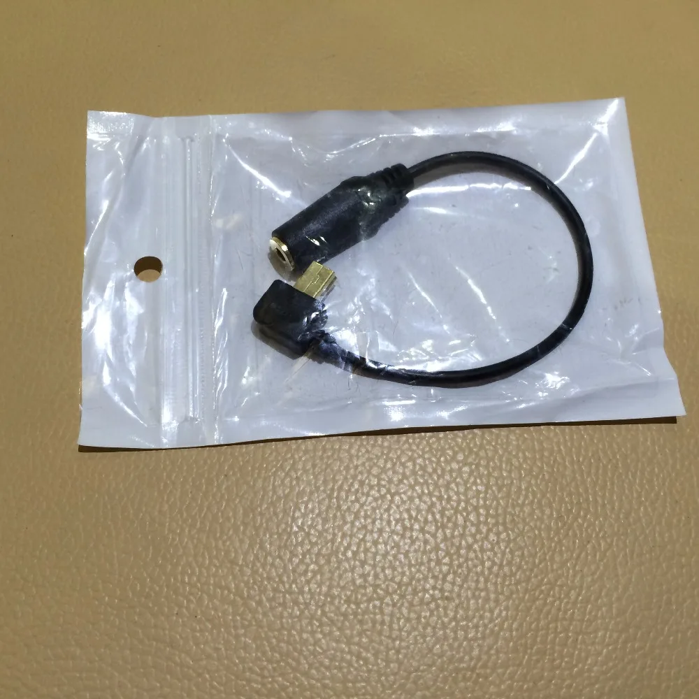 1 шт. позолоченный 3 5 мм аудио разъем для 10Pin Мини USB адаптер кабель GoPro Hero + 4 камеры