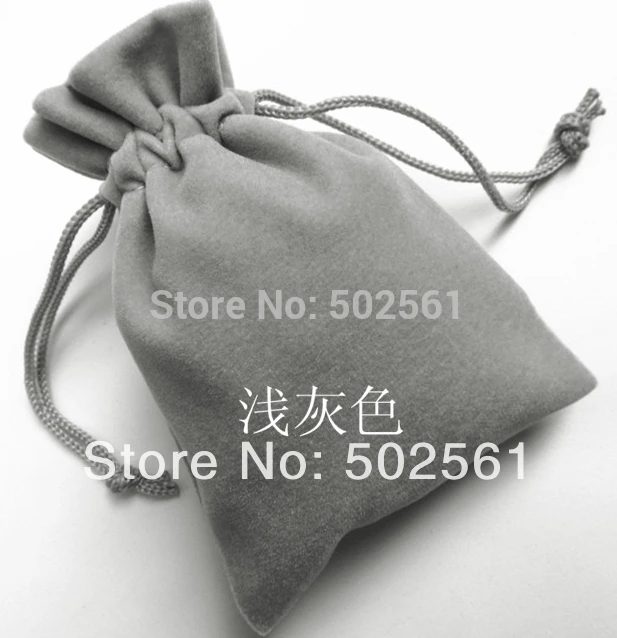 

small velour drawstring jewelry pouches wedding gifts velvet flocking bags 8x11cm 200pcs/lot DHL