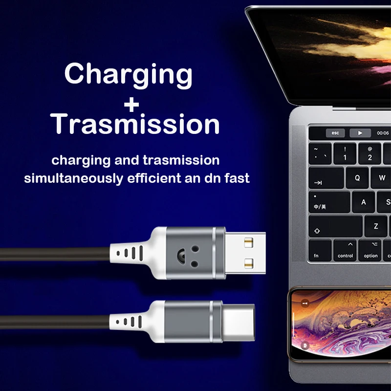 MEIDI USB кабель для светодиодного зарядного устройства для Xiaomi type C светильник ing Flash зарядное устройство кабель для Android голосовой светильник источник данных кабель