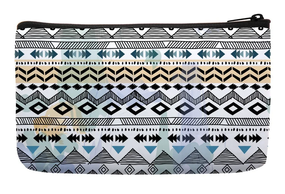 Черный и белый рябь ацтеков этнический геометрический принт Подгонянная