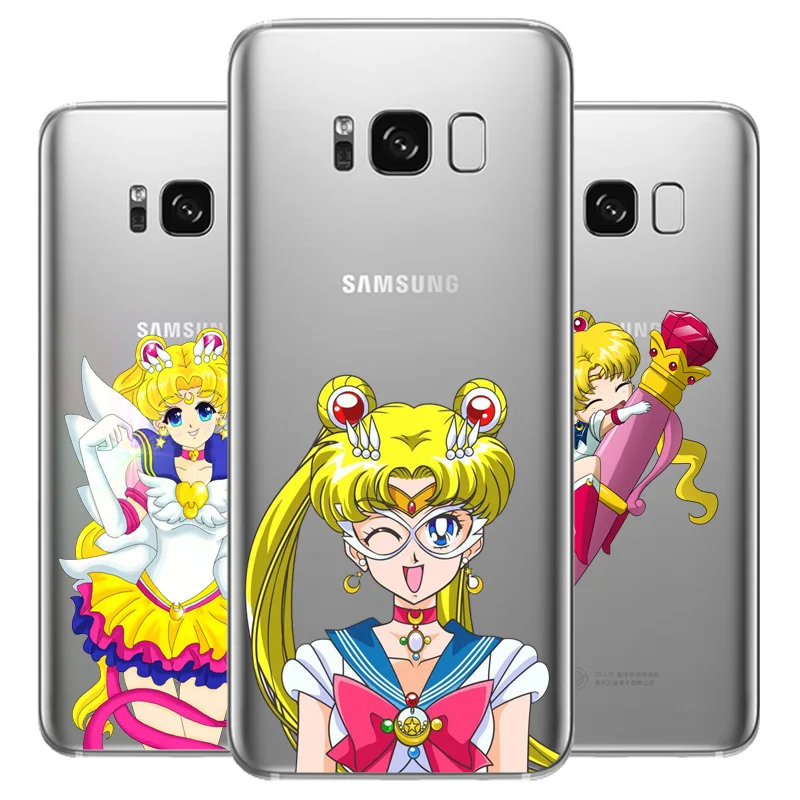 DREAMFOX L545 Сейлор Мун Мягкий ТПУ силиконовый чехол для samsung Galaxy Note S 7 8 9 10 11 10E 11E Lite Edge
