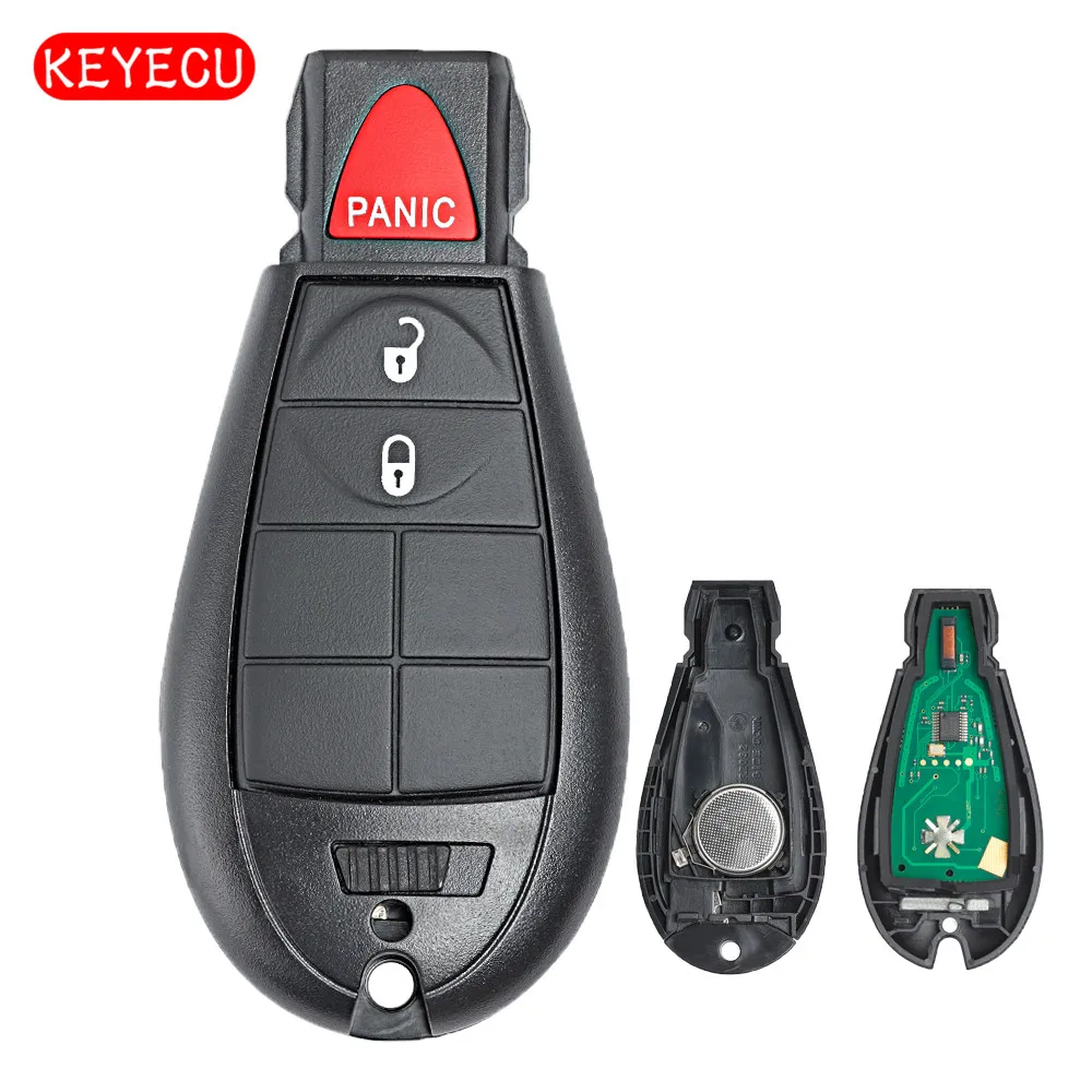 Keyecu дистанционный брелок 3 кнопки 433 МГц PCF7961A для Dodge RAM 1500 2500 3500 2013 2017 с