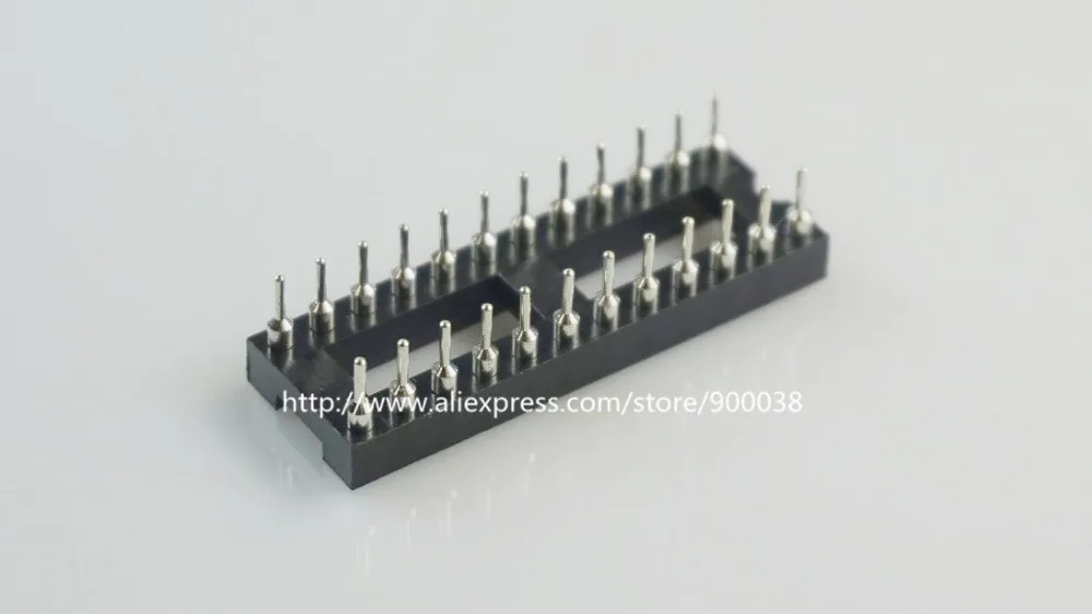 500 шт 0 100 &quot2 54 мм Шаг IC розетка узкая 24 положения 2x12 контактный разъем для машины