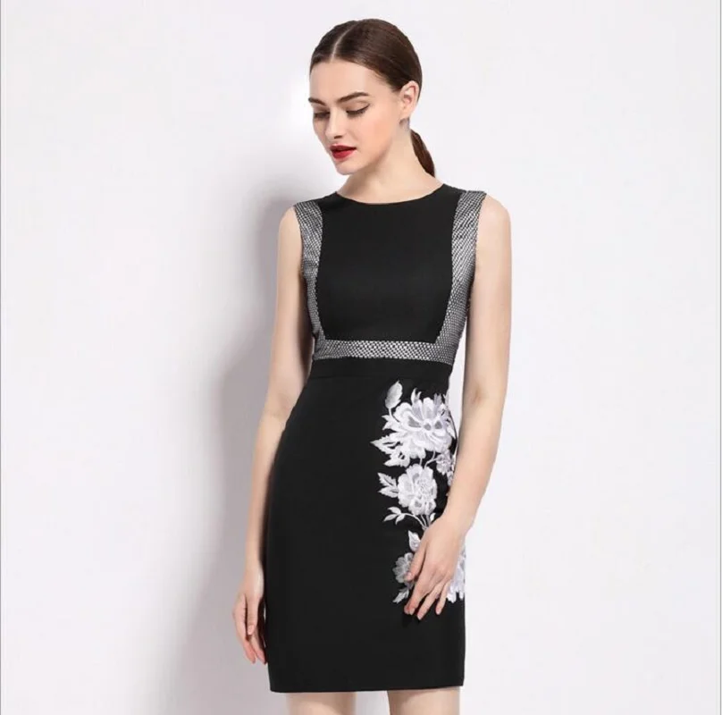 Летнее платье 2019 элегантное женское сексуальное кружевное Европейский дизайн