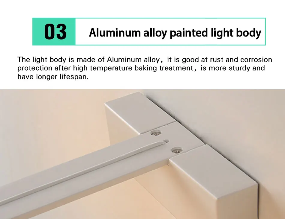 Современный светодиодный зеркальный светильник ing Ванная комната настенный светильник Водонепроницаемый настенный 6 Вт 8 Вт комнатный светильник Санузел туалетный столик для макияжа 110V 220V