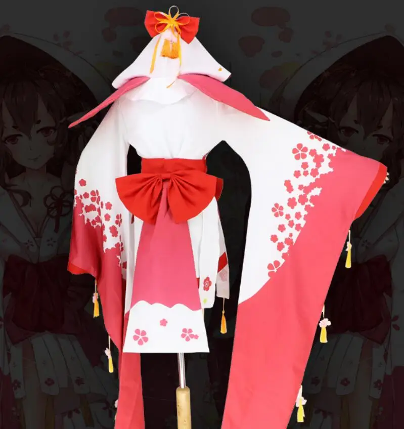 Лидер продаж Женский костюм для косплея Onmyoji Game с париком и Geta |