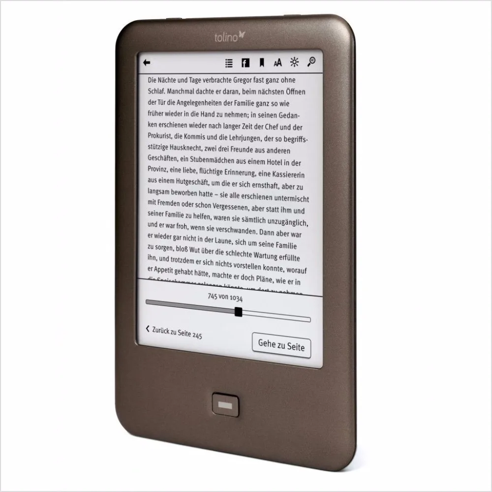Передний светильник из устройства для чтения электронных книг Tolino Shine e-ink 6 дюймов Сенсорный экран 1024x758 WI-FI электронная книга 4 Гб