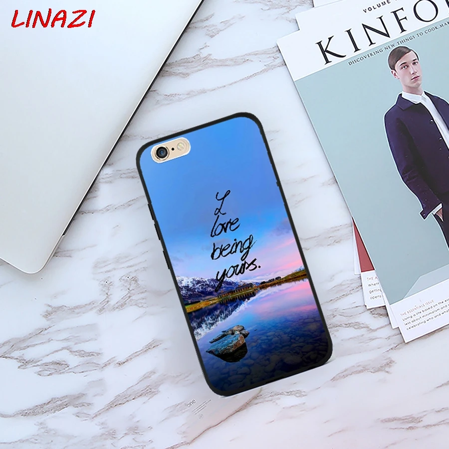 Linazi модные Природа Пейзаж Pattern ТПУ телефона чехол для iPhone 6 S 7 8 плюс 5S 5 SE X 10