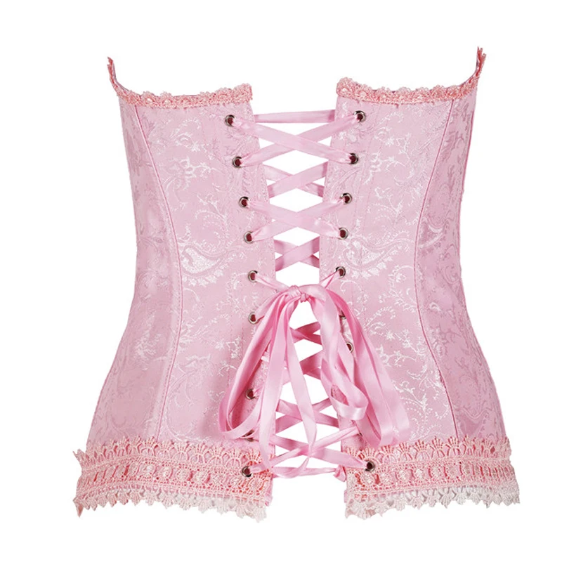 Корсет на молнии спереди розовый топ с лямкой шее большие размеры нижнее белье