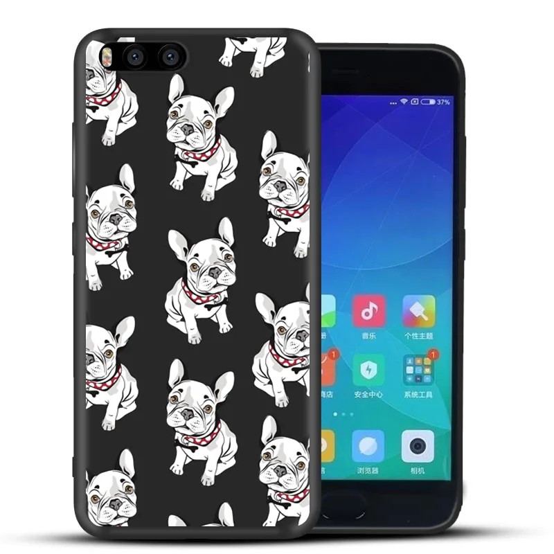 Five colors Case for Xiaomi Mi6 Luxury Full Cover Soft Silicone Plus Cartoon Printed Pattern Back Capa Coque |
