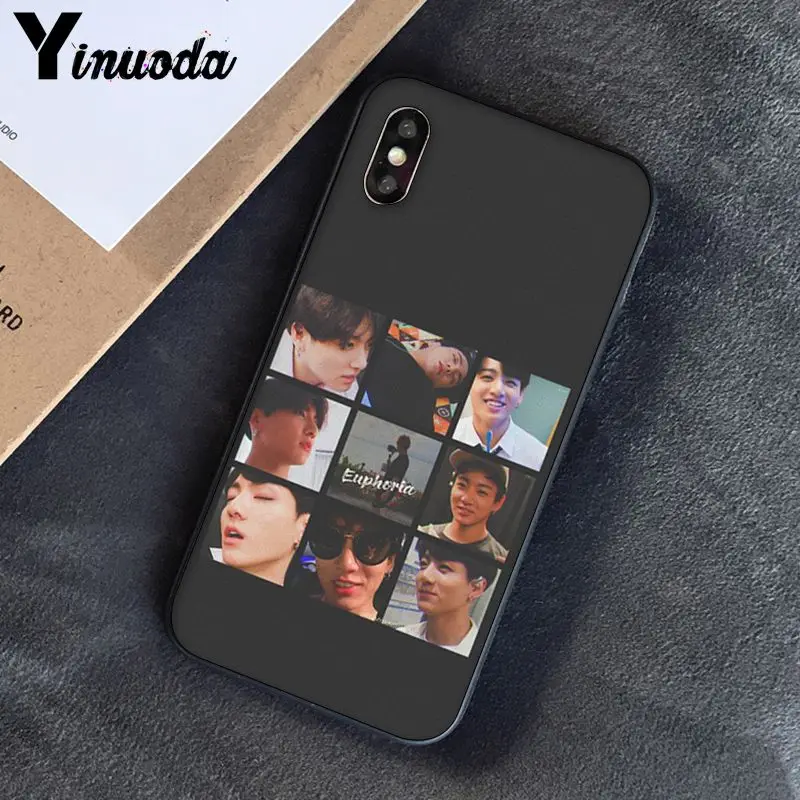 Yinuoda KPOP Euphoria Jungkook клиент высокое качество чехол для телефона для iPhone 8 7 6 6S 6Plus X XS MAX 5 5S SE XR 10 чехол s - Цвет: A3