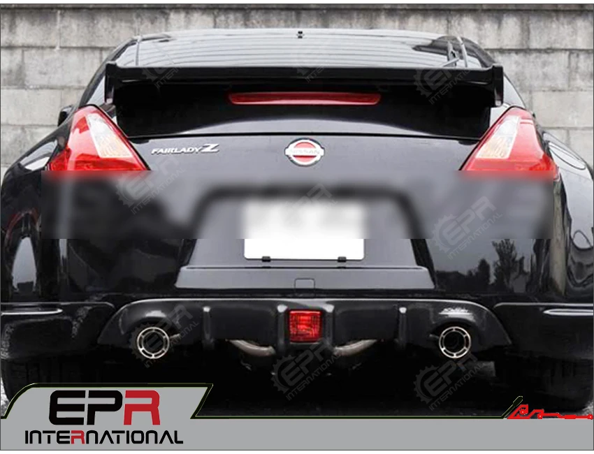 Для Nissan 09 года Z34 370Z тюнинг углеродного волокна задний бампер диффузор гоночный бампер для губ комплект обшивки спортивный спойлер крышка