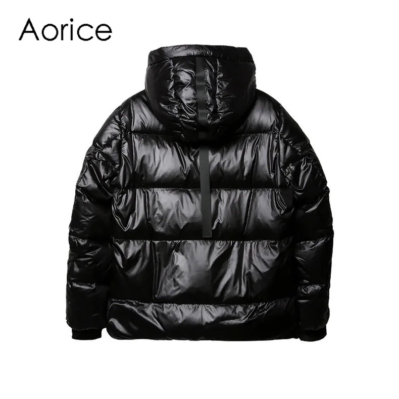 Aorice MT891 Мужская куртка, легкая парка, пальто с капюшоном, зимняя теплая одежда, мужские парки, однотонная Тонкая Повседневная куртка, пальто