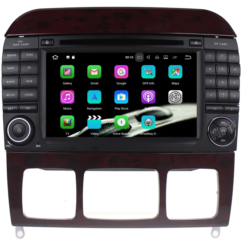 Автомобильный DVD GPS плеер Neu 7 дюймов СБ Navi Android 10 стерео для Mercedes Benz S Class W220 W215 S280 S320