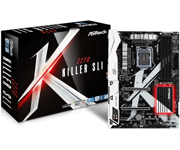 Материнская плата ASROCK Z270 KILLER SLI 1151 DDR4 ATX поддержка 6 поколений 7 I3 8100 | Компьютеры и