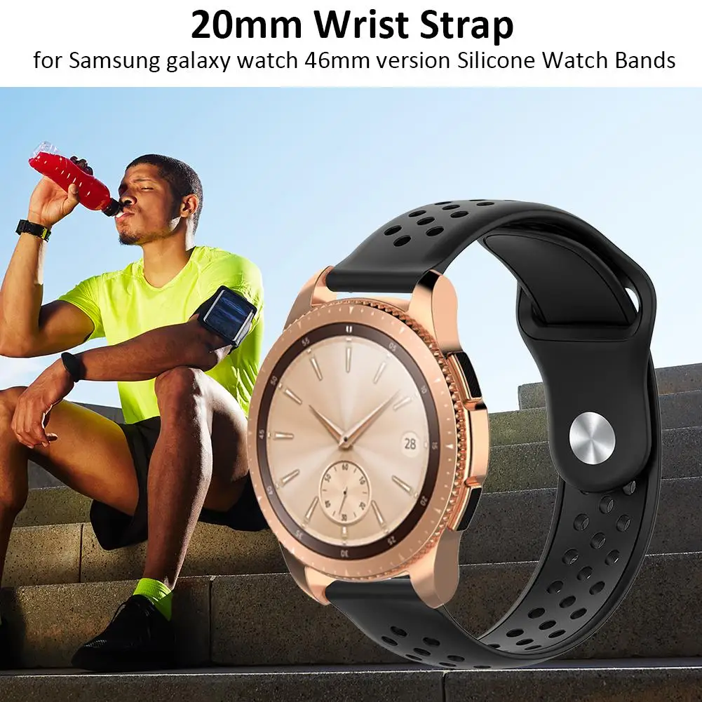 Цветной мягкий силиконовый сменный Браслет с ремешком для samsung Galaxy Watch S4 SM-R810 46 мм