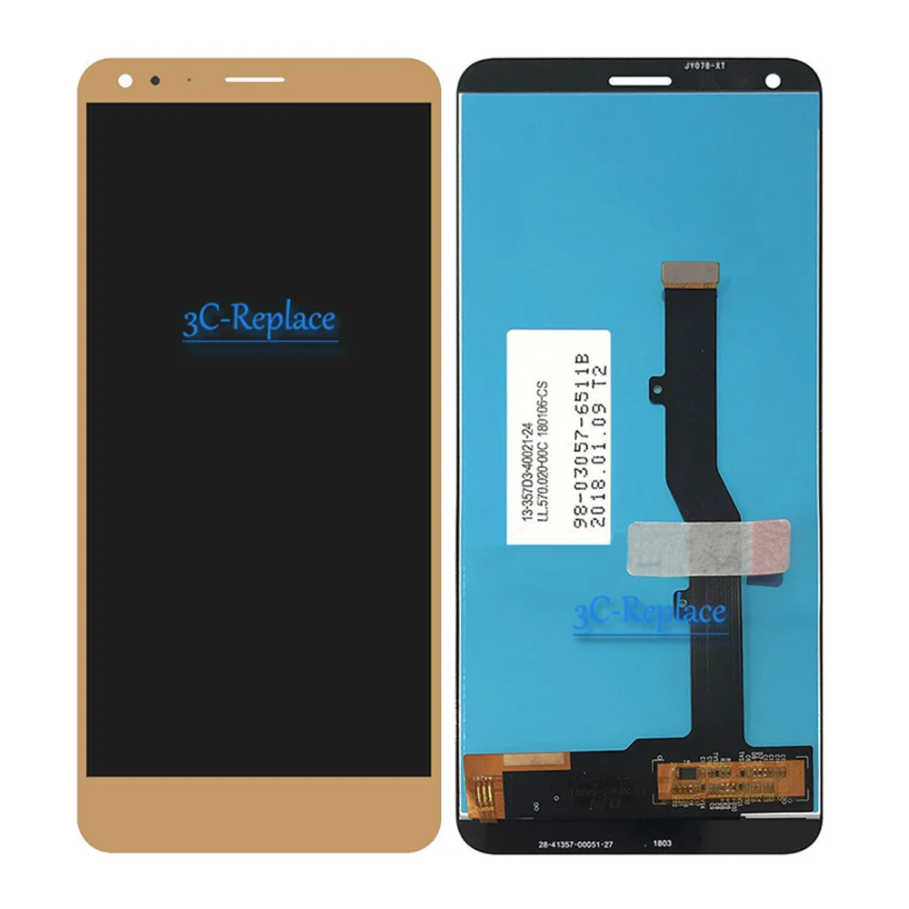 Высокое качество Цвет черный/золото 5 7 дюймов для ZTE Blade V9 V0900 ЖК дисплей +