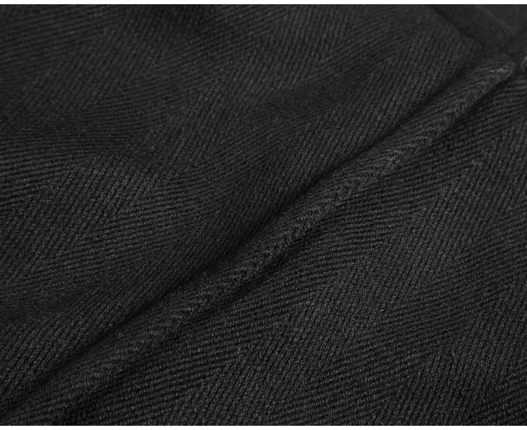 New Spring Retro Black Fur-trimmed Casual Slim Black European Style Suit for Men Stand Collar Men Suit Blazer Brand F8288