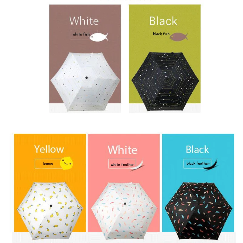 Портативный карманный мини-зонт складной зонт ульсветильник солнцезащитный