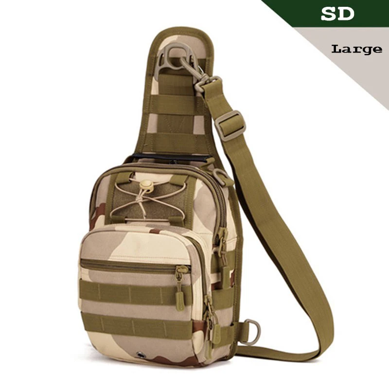 BIG SD SINAIRSOFT Тактические сумка Молл Рыбная Ловля Туризм Охота Сумки Спортивная Сумка леди Грудь тела Ремень Одного Плеча Тактический Рюкзак Мужчин - Цвет: BIG SD