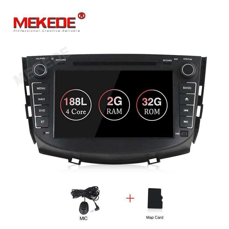 car dvd MEKEDE Android 9,1 Автомагнитола gps для Lifan X60 с dvd Мультимедиа Стерео плеером 8 дюймов 2 din головное устройство 1080P HD 2 Din wifi FM - Цвет: car dvd