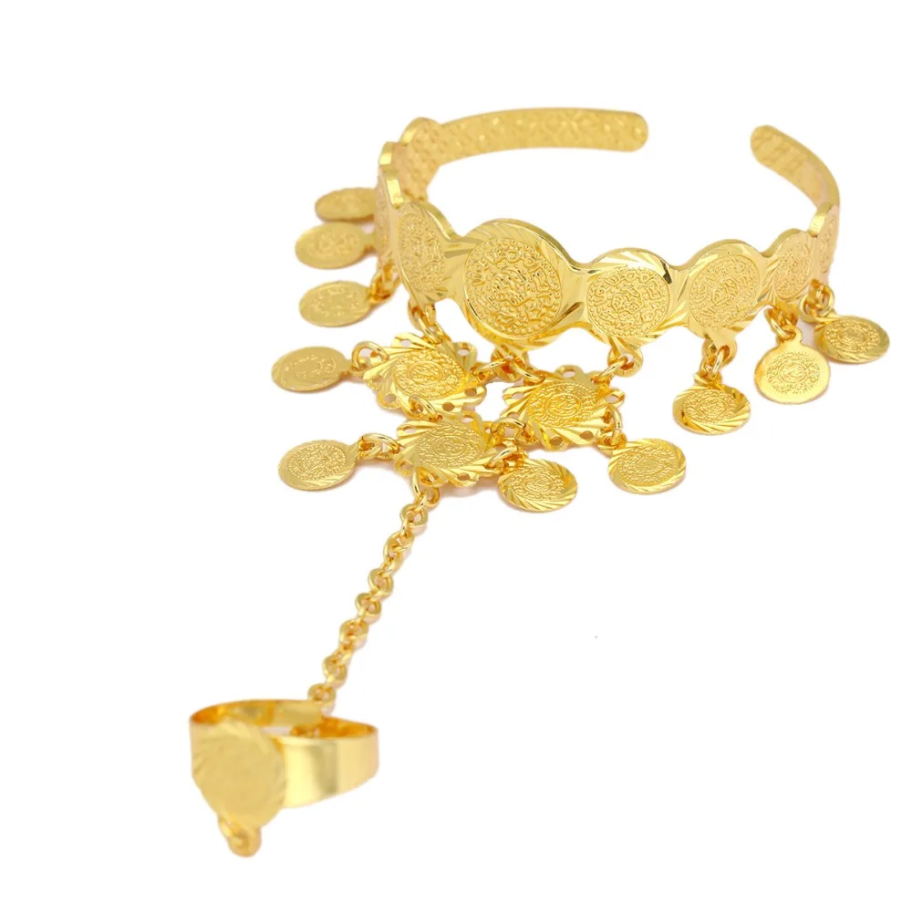 Для малышей и детей постарше Детские монета браслет Ислам мусульмане арабы