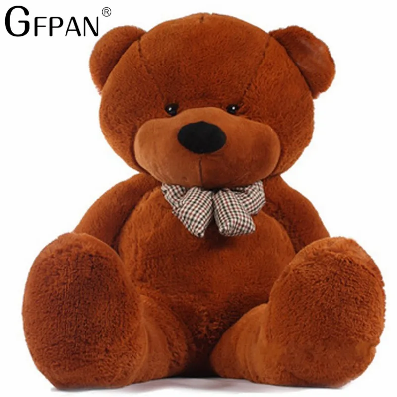 1pc 200/100cm Four Colors Big Teddy Bear Skin Plush Toys Stuffed Toy Bear Coat High quality Birthday Gifts For Kids